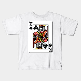 King of Clubs Pixel Art Kids T-Shirt